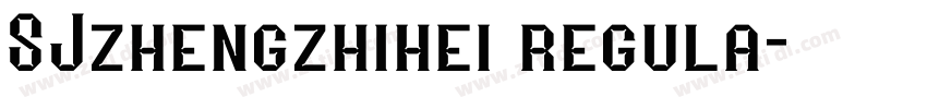 SJzhengzhihei regula字体转换